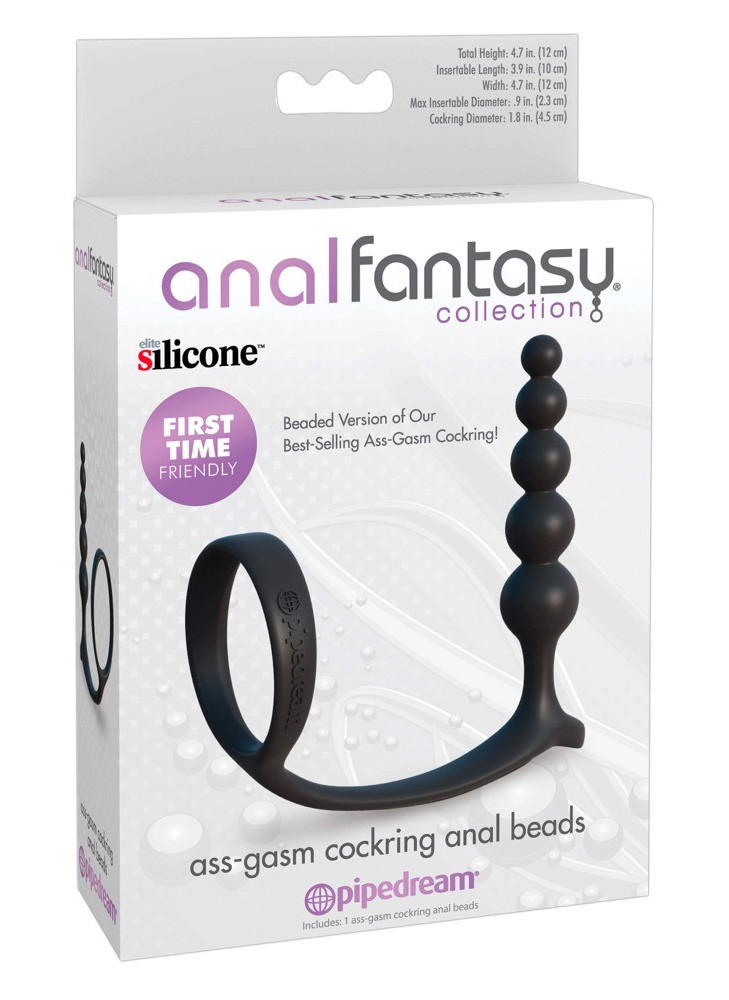 Ass-Gasm Cockring Anal Beads